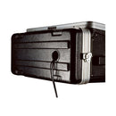 Gator Grc 10X4  Ata Molded Pe Slant Top Console Rack 10U Top 4U Bottom - Red One Music