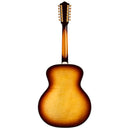 Guild USA F-512E Maple ATB - Guitare électrique acoustique géante 12 cordes - Antique Burst Nitro
