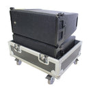 ProX X-RCF-HDL6ALAX2W Line Array Flight Case for 2 RCF HDL6-A Speakers W/Wheels - Red One Music