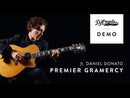D'Angelico PREMIER GRAMERCY Series Acoustic Electric Guitar (Trans Black Cherry Burst)