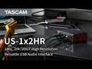 Tascam US-1x2HR Desktop 2x2 USB Type-C Audio Interface