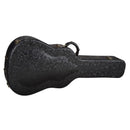 Luna CASE Étui rigide en cuir pour guitare acoustique Dreadnought/Concert - Noir