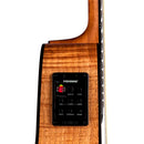 Luna HIGHTIDE Exotic Mahogany Top 6-String High Tide Grand Concert Guitare acoustique/électrique - Satin Natural 