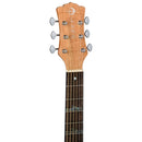 Luna HIGHTIDE Exotic Mahogany Top 6-String High Tide Grand Concert Guitare acoustique/électrique - Satin Natural 