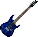 Ibanez GRX70QATBB Gio Series Electric Guitar (Transparent Blue Burst)