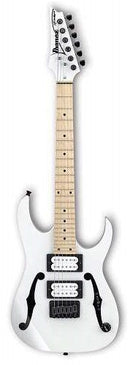 Ibanez PGMM31-WH Paul Gilbert Signature - Guitare électrique 6 cordes à diapason court (diapason 22,2") - Blanc
