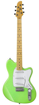 Ibanez YY10-SGS Yvette Young Signature - Guitare électrique avec micros Duncan Five-Two Strat - Slime Green Sparkle