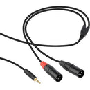 Digiflex Hin-1K-2Xm-3 18 To Stereo Xlr Male - 3 Foot - Red One Music