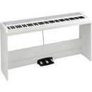 Korg B2SPWH 88-Key Digital Piano with Stand and Three-Pedal System (White) - Red One Music