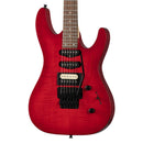 Kramer STRIKER KSFLFRHSSTRBF Guitare électrique HSS figurée - Rouge transparent
