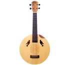 Leho LHUC-R1 Ukulélé de concert à corps rond avec housse