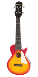 Epiphone EUKELPHSNH Les Paul Ukulélé soprano électrique acoustique (Cherry Sunburst)