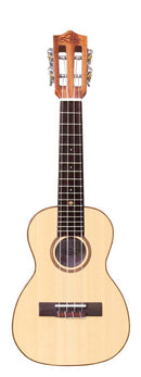 Leho LHUS-SSM-TB Ukulélé soprano à corps fin en épicéa/acajou avec housse