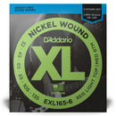 D'Addario EXL165-6 Nickel Round Wound Electric Bass Strings (32-135)