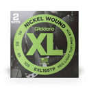 D'Addario EXL165TP Twin Pack EXL Nickel Wound Electric Bass Strings 45-105