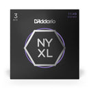 D'Addario NYXL1149 Cordes pour guitare électrique enroulées en nickel – Medium, lot de 3