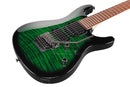 Ibanez KIKOSP3TEB Kiko Loureiro Signature Guitare électrique (Transparent Emerald Burst)