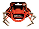 Ernie Ball 6403EB Flat Ribbon Cable (Red, 3-Pack) - 12in