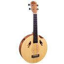 Leho LHUC-R1 Ukulélé de concert à corps rond avec housse