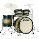 Tama ME42TZUSLEWB Starclassic Maple Exotic 4-Piecec Shell Pack (Emerald Pacific Walnut Burst)