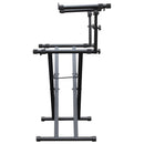 Odyssey LTBXS2 - Black Heavy-Duty Two Tier X-Stand for DJ Coffins and Controller Cases