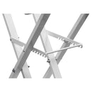 Odyssey LTBXS2MTCPWHT - White Two Tier X-Stand with Mic Boom and Top Shelf