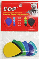 Cat's Tongue J-CTDGVP / 8 D-Grip Jazz Pick Variety Pack - 8 pack