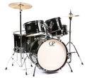 Granite Percussion GP-JR5BK 5 Piece Junior Drum Set (Black)