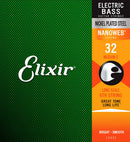 Elixir 15332 Nickel Plated Steel Basse Electrique Medium C 6ème Corde Simple avec Revêtement Nanoweb