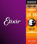 Elixir 16182 Phosphor Bronze HD Light Acoustic Guitar Strings w/ Nanoweb Coating