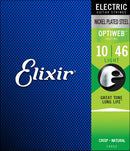 Elixir Strings 19052 Electric Guitar With Optiweb Coating, Light (.010-.046) - Red One Music