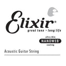 Elixir 16182 Phosphor Bronze Acoustic Guitar Single .027 String w/ Nanoweb Coating