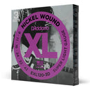D'Addario EXL120-3D 3-Pack XL Nickel Wound Electric Guitar Strings Super Light 9-42