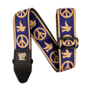 Ernie Ball 4699EB Sangle Peace Love Dove bleu marine et beige