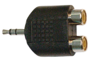 Link Audio AA52 1/8 TRS-M to 2x Dual RCA-F Y-Cable Adaptor