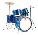 Granite Percussion GP-JR5BL Ensemble de batterie junior 5 pièces avec cymbale et trône - Bleu