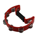 Granite Percussion Half-Moon Plastic Tambourine - Red