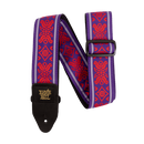 Sangle de guitare Ernie Ball Jacquard - Royal Flush Red
