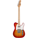 Michael Kelly MK53HCSMRO 1953Db double touche en érable Humbucker - Cherry Sunburst