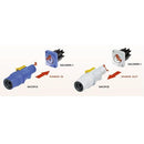 Neutrik Nac3Fca Powercon Connector Blue - Red One Music