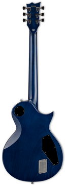 ESP E-II ECLIPSE avec guitare électrique pour gaucher avec table en érable Buckeye Burl et micros EMG - Blue Natural Fade