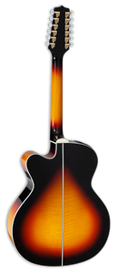 Takamine GJ72CE-BSB - Guitare électrique acoustique Jumbo - Brown Sunburst