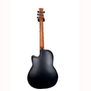 Ovation AB24-5S Applause Guitare électro-acoustique traditionnelle à cordes en acier - Noir satiné