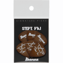 Ibanez B1000SVBR Steve Vai Signature Model Heavy Guitar Picks 6 Pack - Brown