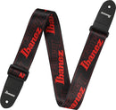 Ibanez GSD50rd Ibanez Logo Logo Guitar Strap (rouge)