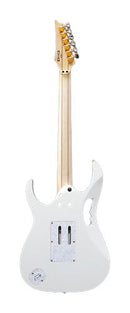 Ibanez JEM7VP-WH Jem Premium Signature - Guitare électrique 6 cordes avec micros DiMarzio avec sac de transport - Blanc