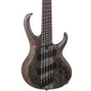 Ibanez BTB805MSTGF BTB Bass Workshop Basse électrique multi-échelles à 5 cordes avec étui - Gris transparent plat