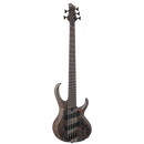 Ibanez BTB805MSTGF BTB Bass Workshop Basse électrique multi-échelles à 5 cordes avec étui - Gris transparent plat