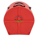 Hardcase HNP18BR Étui pour grosse caisse 18" avec roulettes et poignée de traction (Rouge)