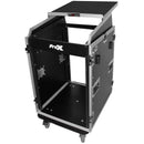 ProX T-16MRSS13ULT Universal 13U Top 16U Front 19" Rackmount Mixer Flight Case with 2 Side Work Tables